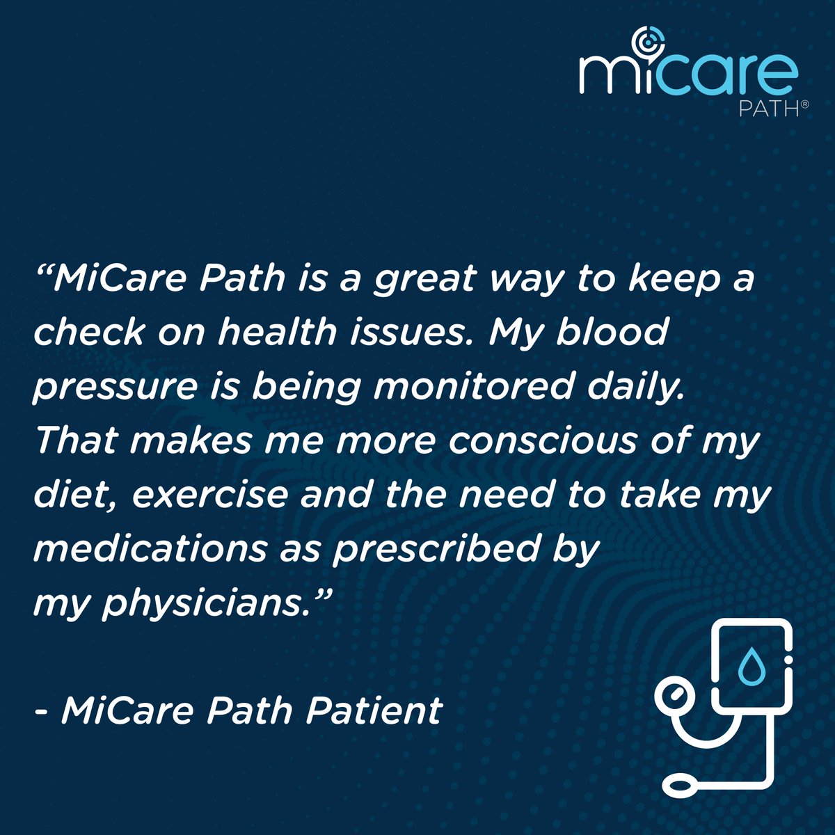 MicarePath's tweet image. #MiCarePath is grateful every time a patient takes a moment to share their experience about our program. Their words reflect what matters most to us. Personalized support that builds meaningful relationships through one-on-one care that meets patients where they are.