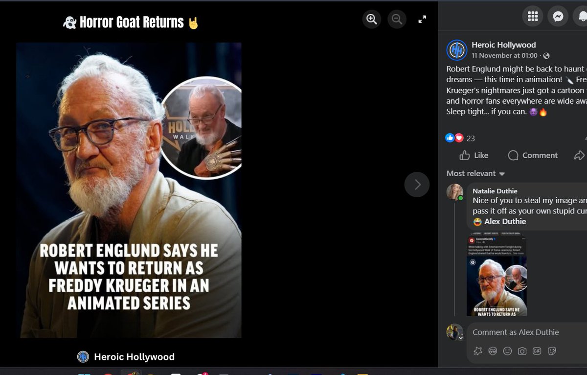 alexgeekly's tweet image. Yo @heroichollywood/@elmayimbe, stop stealing our @CoveredGeekly images and wiping our name/logo.

Lazy, unethical, and pathetic.

• Clayface: bit.ly/CGclayface
• David: bit.ly/CGEmmyWin
• Robert: bit.ly/CGEnglund
• Avengers: bit.ly/CGDoomsday