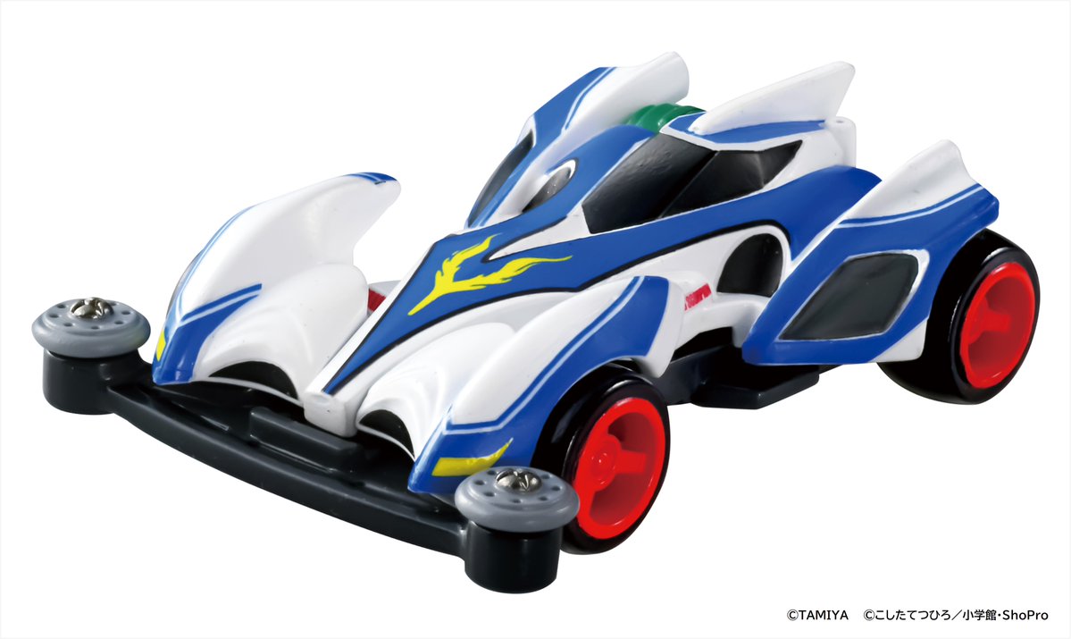 takaratomytoys's tweet image. /／
　#トミカ とタミヤの #ミニ四駆 の
　　　˗ˏˋ 🌟夢のコラボ🌟 ˊˎ˗
\＼

📺アニメ『爆走兄弟レッツ＆ゴー!!』にて伝説のミニ四駆として登場した「シャイニングスコーピオン」が2026年1月発売予定でトミカになって登場‼️

詳しくはこちら👇
takaratomy.co.jp/products/tomic…