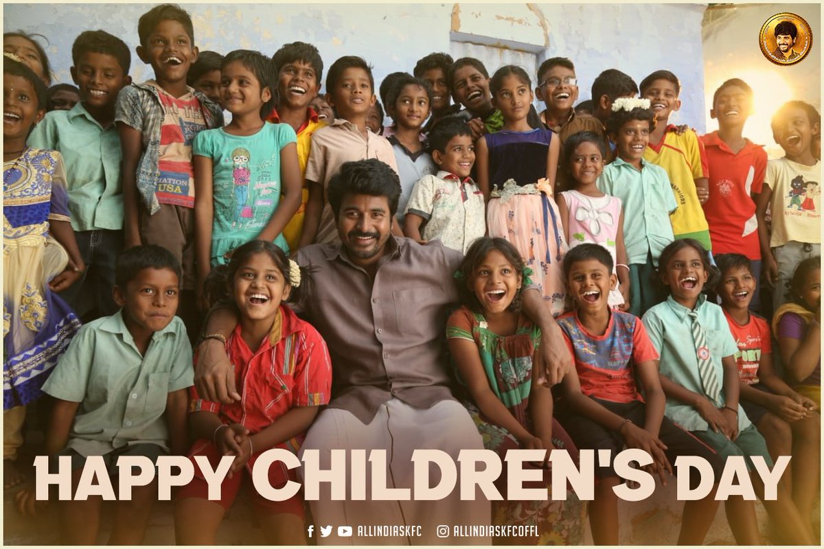 Happy Children's Day! 😍

#SK <a href="/Siva_Kartikeyan/">Sivakarthikeyan</a> #HappyChildrensDay