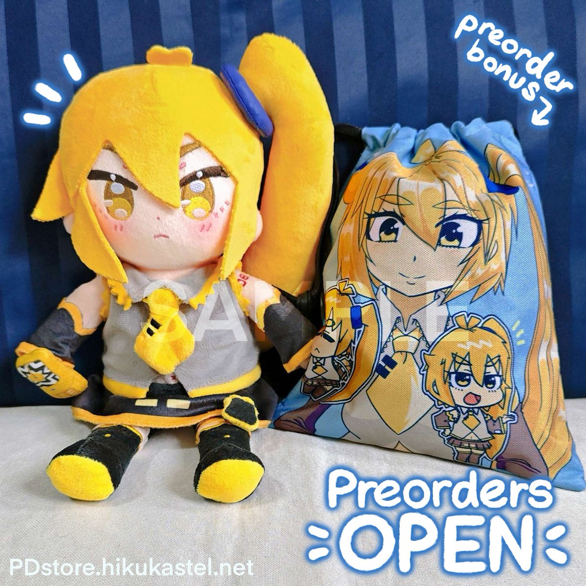 Thank you for your patience, preorders are now open for #NeruPlushie again! 
Details of the preorder bonus and my store are linked below ⬇️ 
#亞北ネル