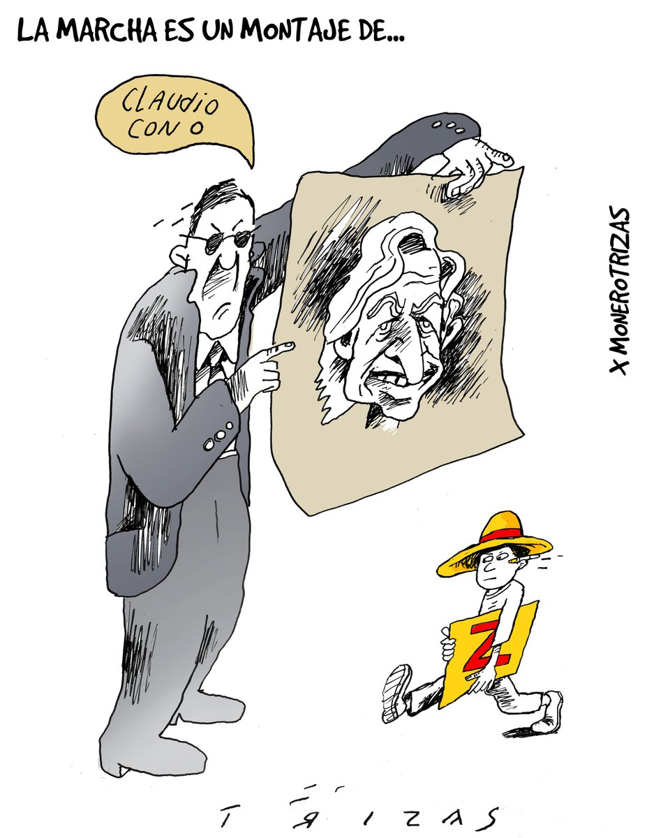 Montajes #GeneracionZ  #MarchaNacional #ClaudioX #LaCuartaTransformación #CaricaturaPolítica
