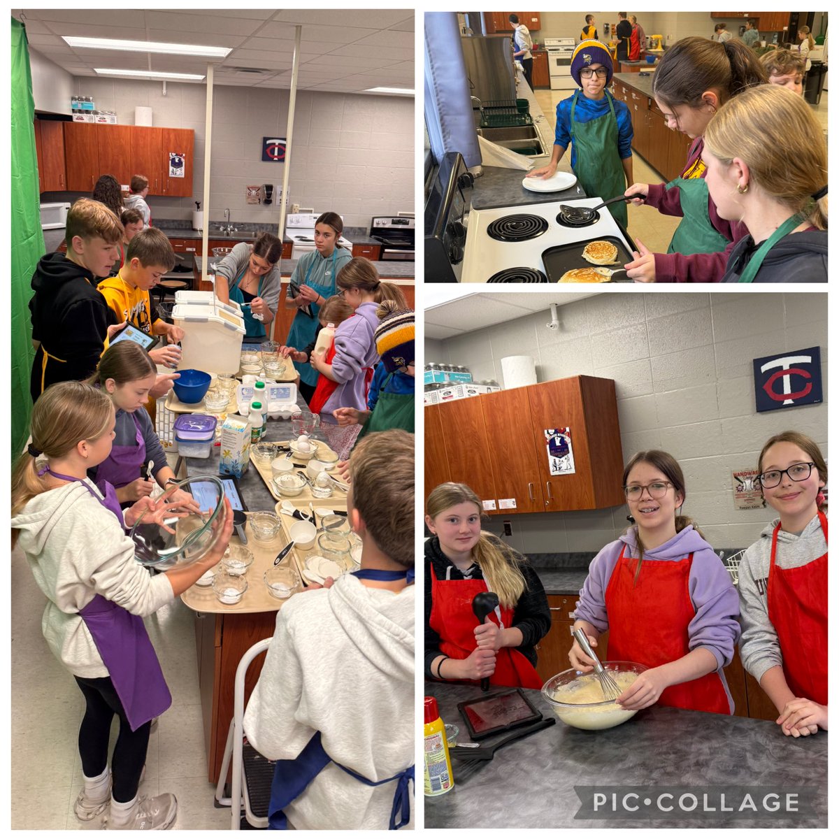 BizMathGuy's tweet image. Business Math 8 took over the kitchen today with a Pancake Cookout! Students tested several made-from-scratch recipes while also putting their consumer skills to work—completing a cost analysis between two stores to find the best bargain. ⁦@ByronMSBears⁩