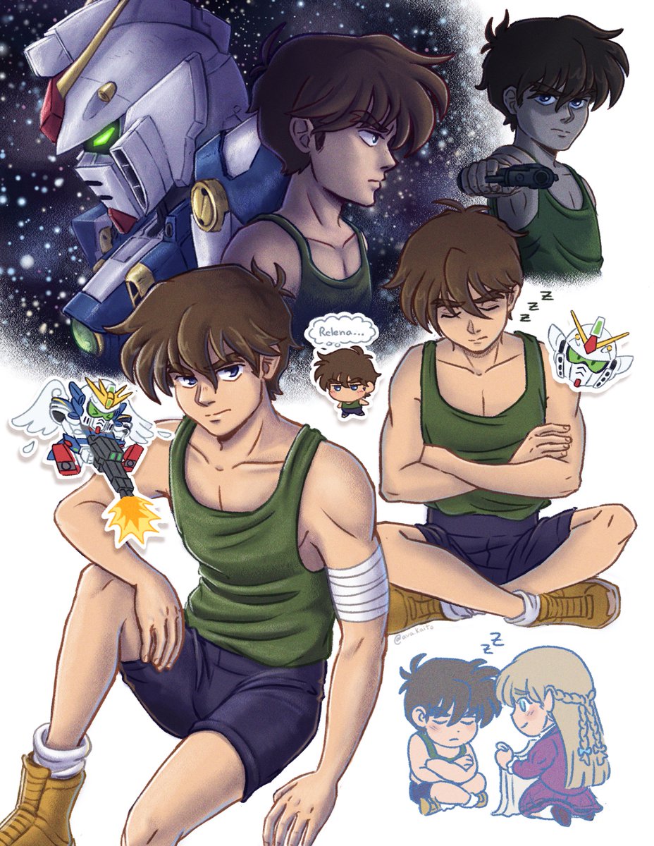 avakaito06's tweet image. Bunch of Heero Yuys ✉️🪽
#gundam #heeroyuy #ガンダム #ヒイロユイ