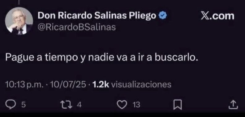 <a href="/gruposalinas/">Grupo Salinas</a> <a href="/SCJN/">Suprema Corte</a> <a href="/GobiernoMX/">Gobierno de México</a> Si Pagaran a tiempo y sin trampas nadie les molestaría! 

Mañosos y corruptos! 

#YaPagaCabrón