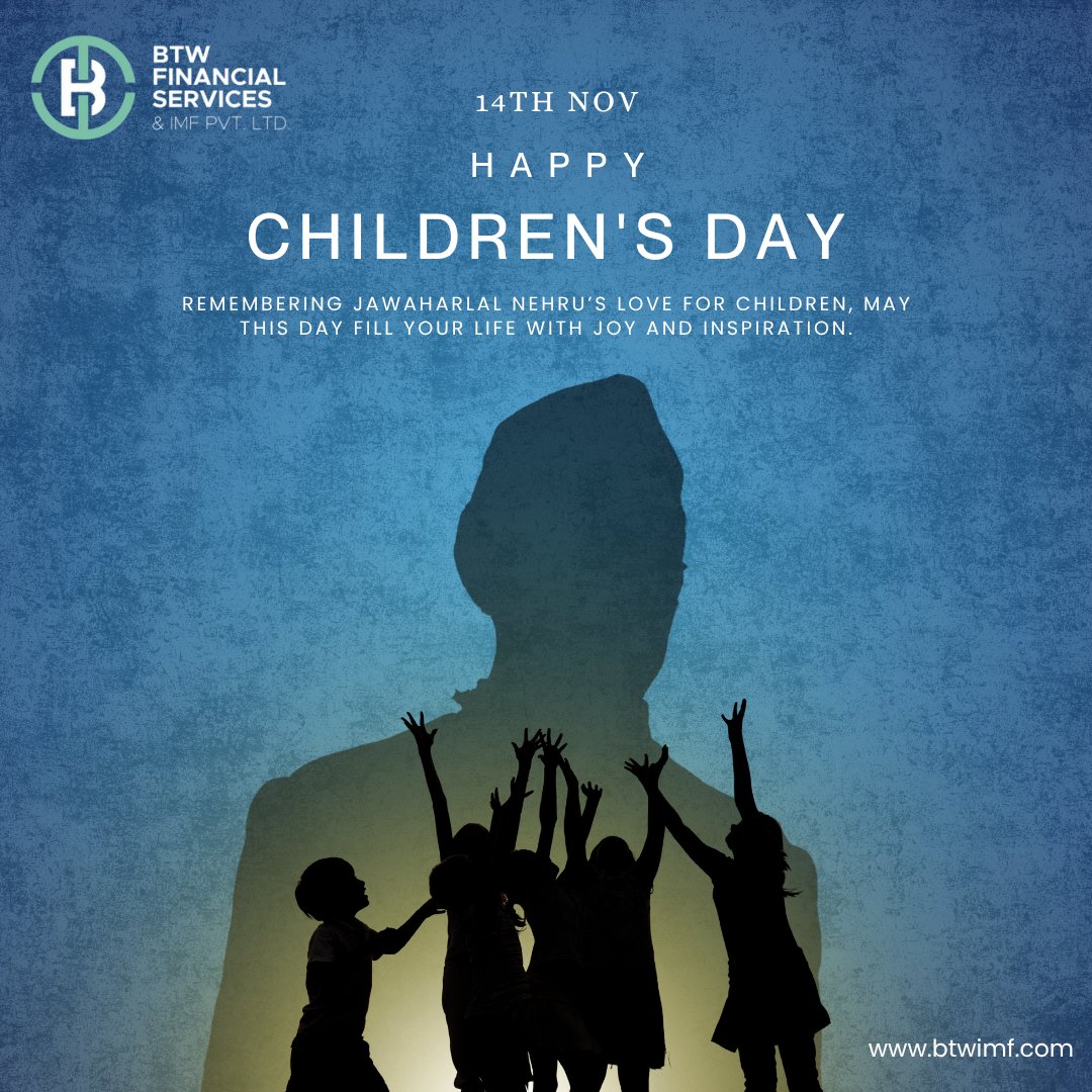 BtwImf's tweet image. Celebrating the spirit of childhood and Nehru’s vision for young dreamers. Happy Children’s Day from BTW Financial Services.

#btwimf #childrensday #happychildrensday #nehrujayanti #inspiration #youngdreamers #joyofchildhood #financialwisdom #celebratechildren #14november
