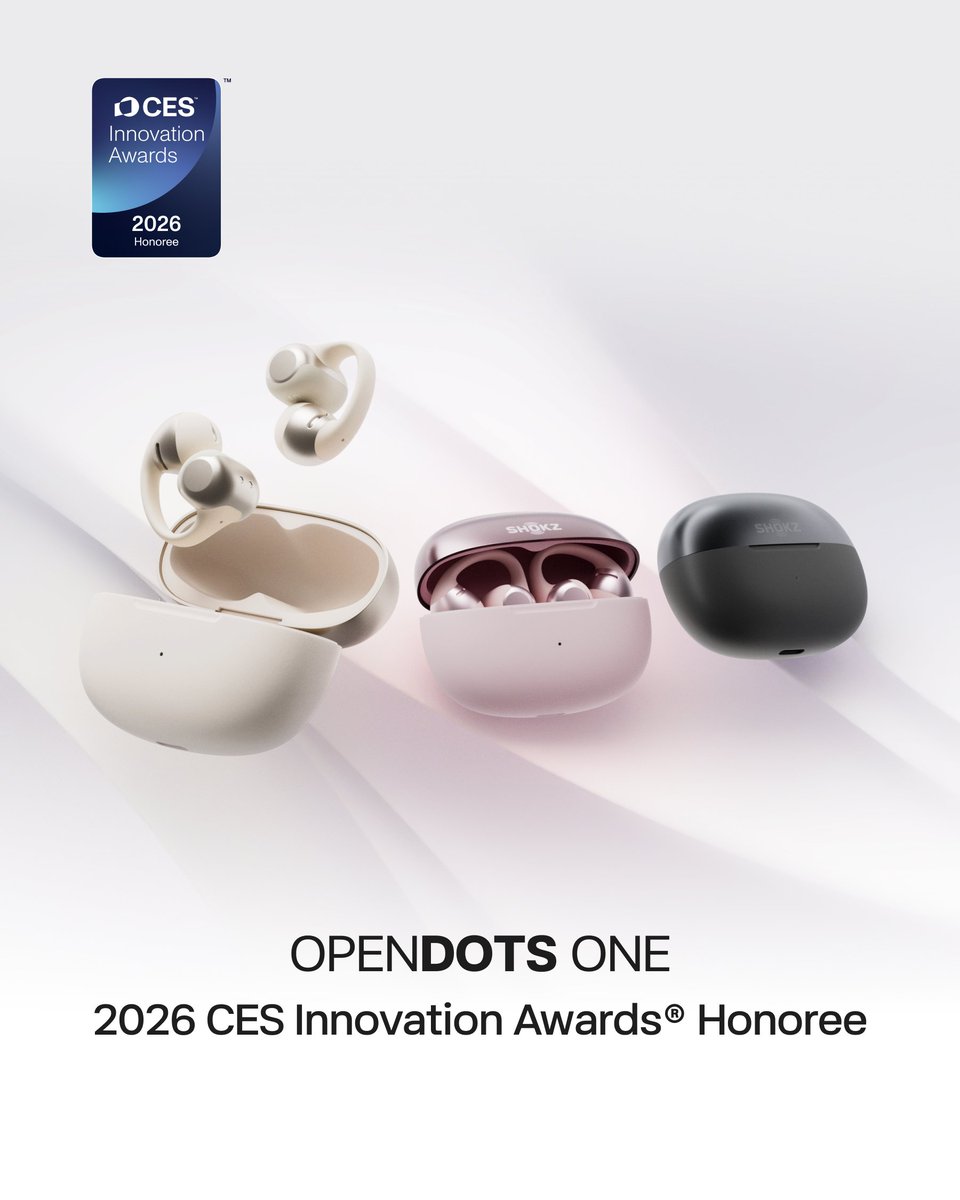 🎉 Shokz、W受賞！ 🎉 イヤーカフ型オープンイヤー「OpenDots ONE」 が