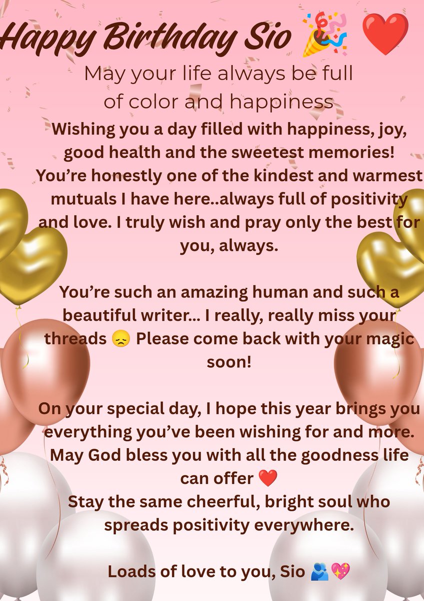 Wishing u a very happy birthday, dearie! U hv always been one of the most  lovable ones here…only love,best wishes \u0026 blessings ur way! U r someone who  has always had my, image size:848x1200