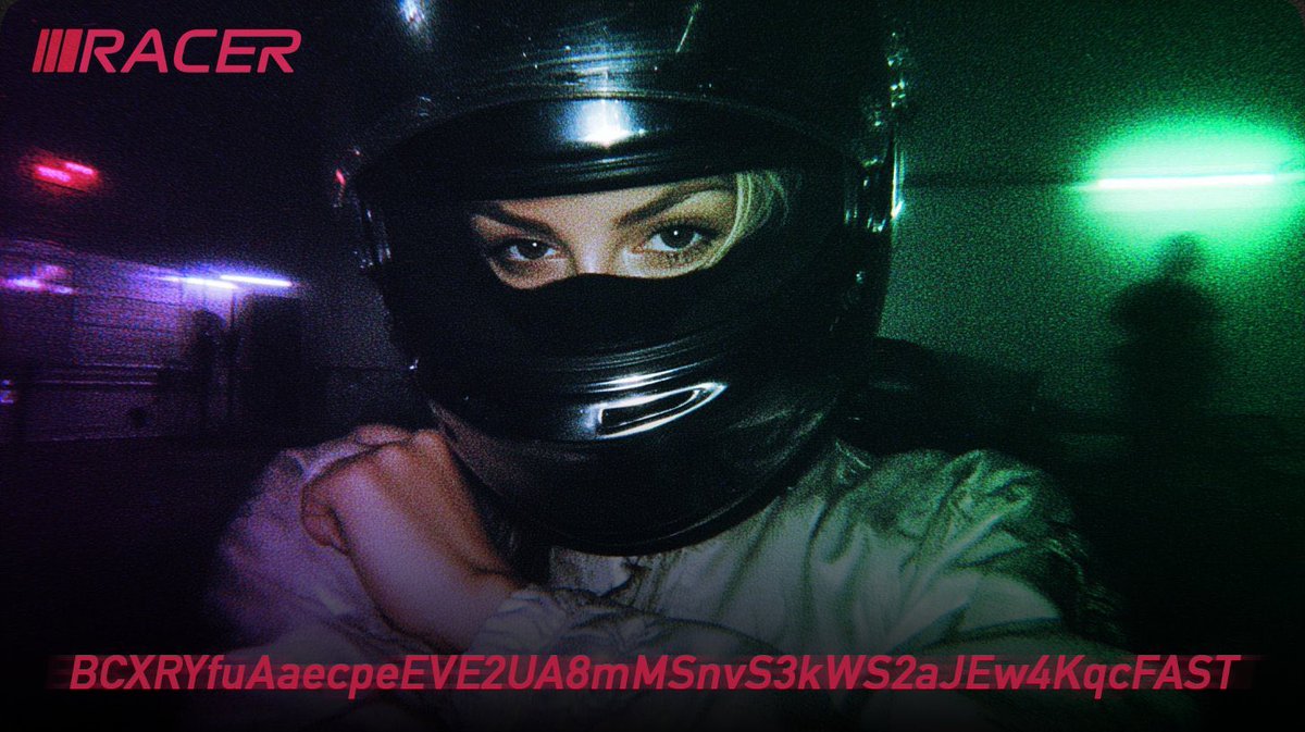 $RACER：Solana首款永续赛车链游（已点火起飞）

CA：
BCXRYfuAaecpeEVE2UA8mMSnvS3kWS2aJEw4KqcFAST  
官网：racer.fun  

Dot Fun Labs打造的全球首个「流动性驱动赛车游戏」，把meme狂热、DeFi飞轮与链游完美缝合。