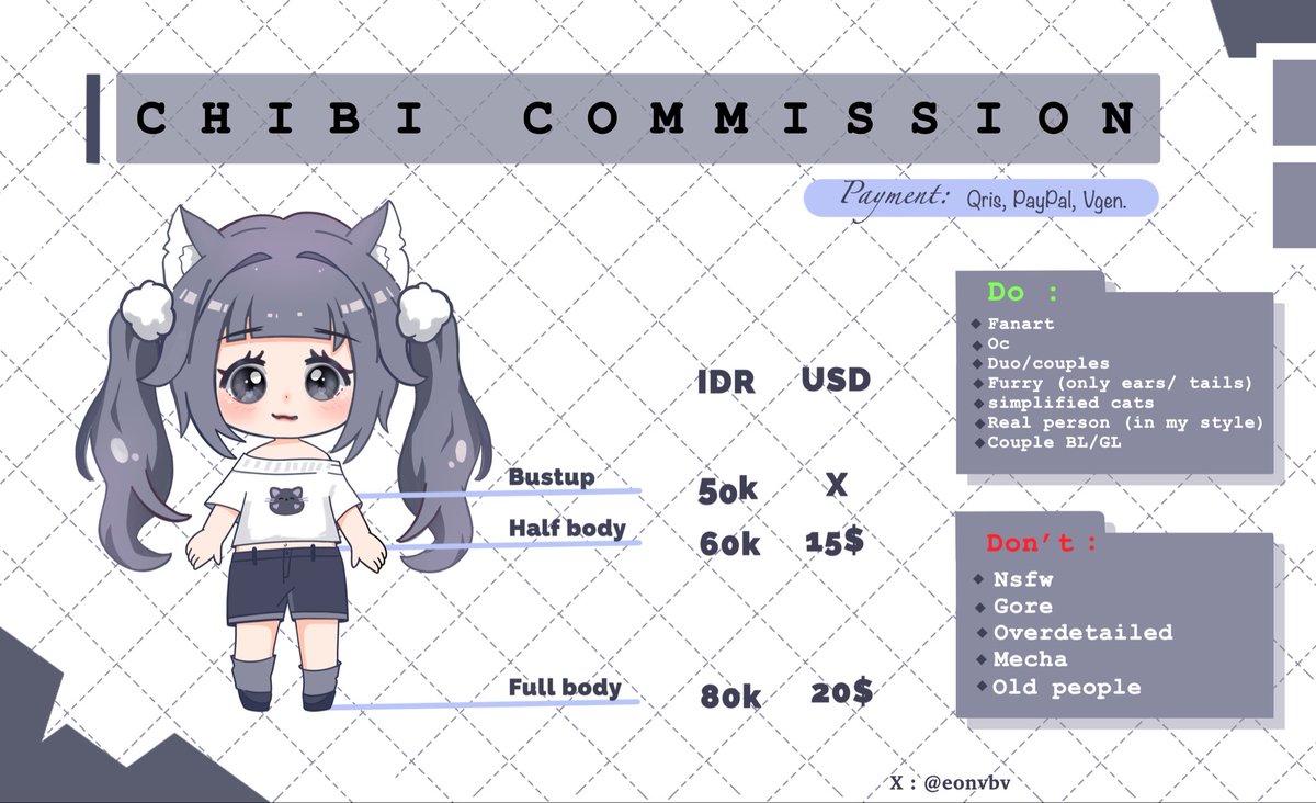 eonvbv's tweet image. ✧˖°♡ COMMISSION OPEN  🌸

[ Likes + RT are super appreciated ˚₊‧꒰ა 💌 ໒꒱ ‧₊˚ ]

Helloo ♡
I’m accepting chibi &amp;amp; cute art commissions right now!
Feel free to message me or visit my VGen page ₊˚ʚ₍ᵔᵕᵔ₎ɞ₊˚