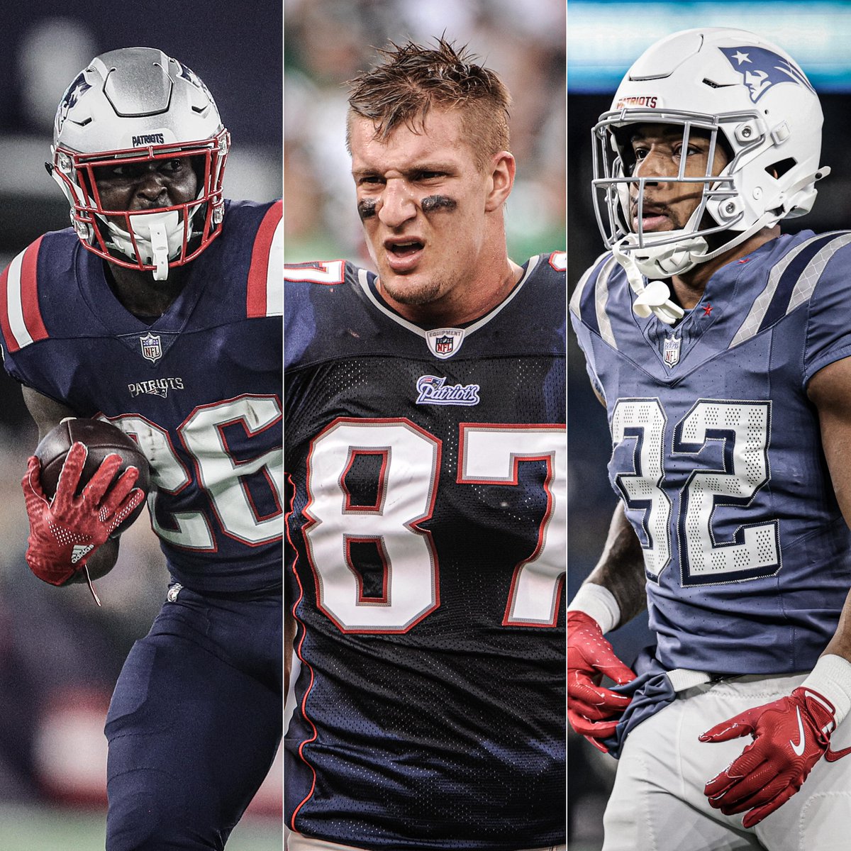 TreVeyon Henderson is the 3rd rookie in Patriots history with 3 TD in a game including playoffs, joining Sony Michel (2018) and Rob Gronkowski (2010) 🔥