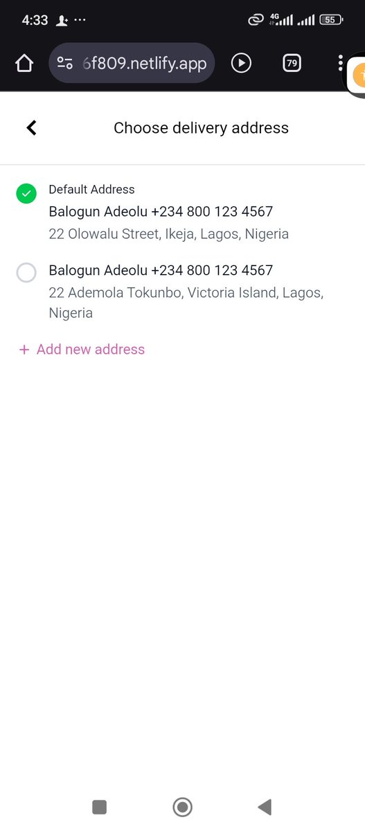 Wisdom_oc_dev's tweet image. Built a delivery address selector with React 🚀 Now users can set a default and switch easily. Smooth UX = happy customers!
 #ReactJS 
#frontenddevelopers 
#letsconnect

Want a more casual or funny version?