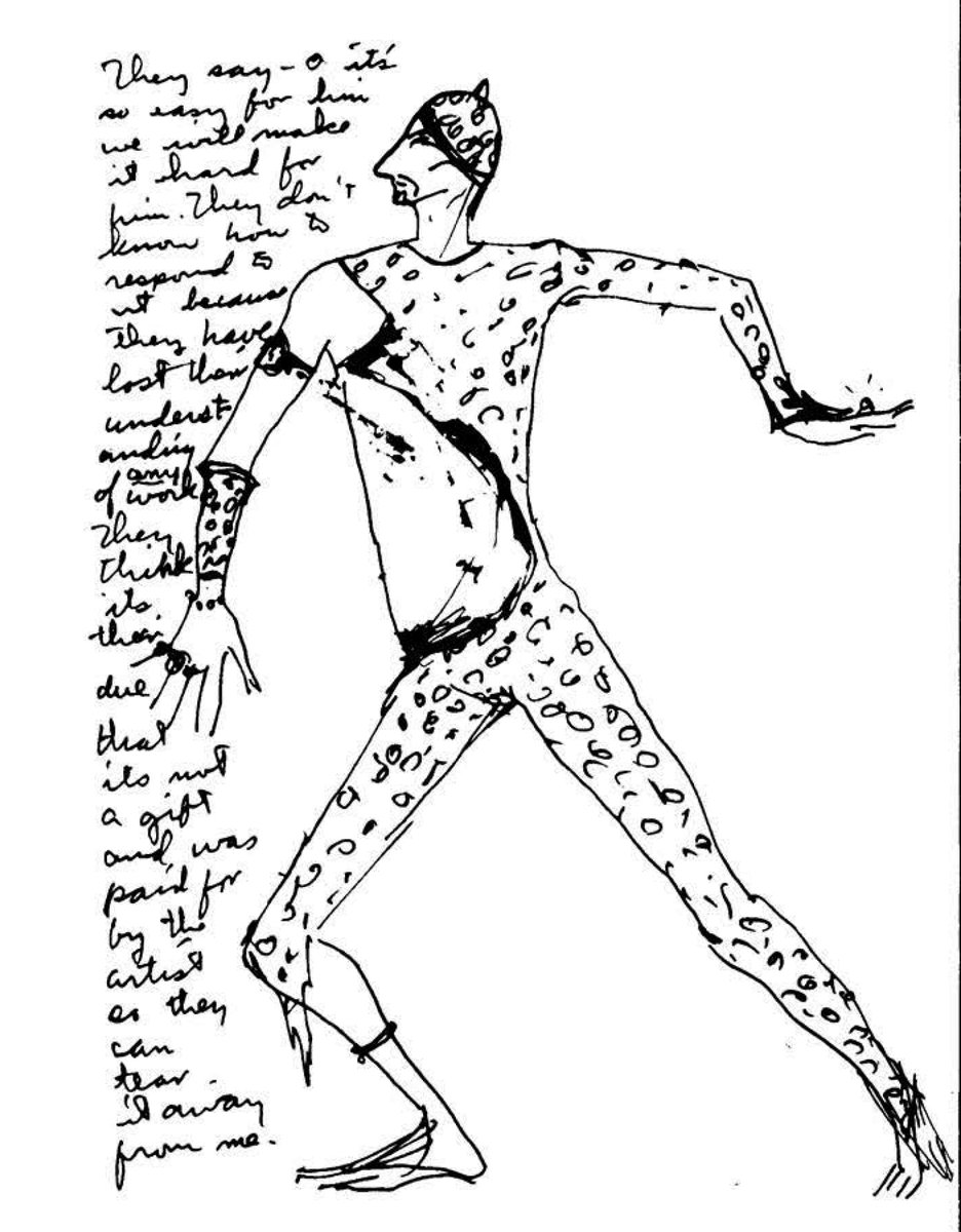 「言語が有効かどうか確信が持てない」と言う文芸評論家シルヴェール・ロトランジェに対してジャック・スミスは「でも"思考"には力がある。世界は"思考"に飢えている……それが気がかりなんだ。新しい"思考"は新しい"言語"から生まれなければならない。」と語る。
11/14はジャック・スミスの誕生日だ。