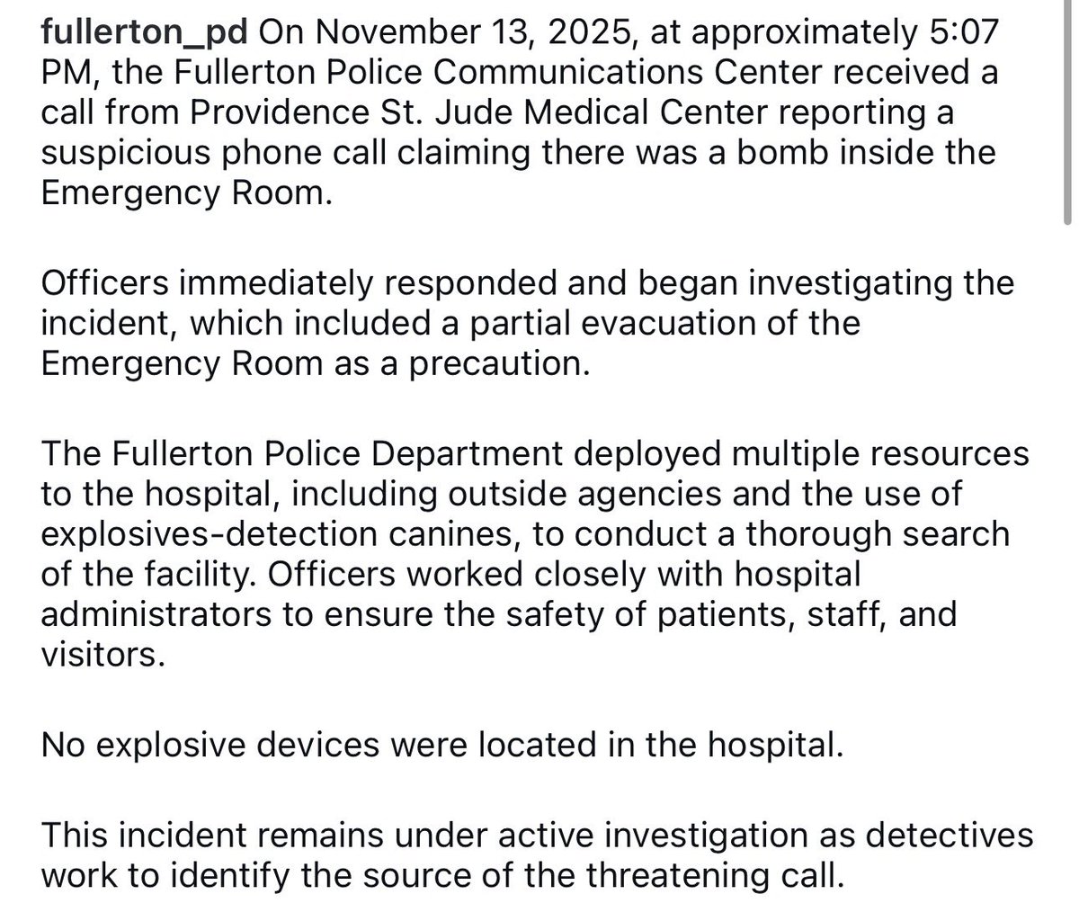 Fullerton PD tweet media