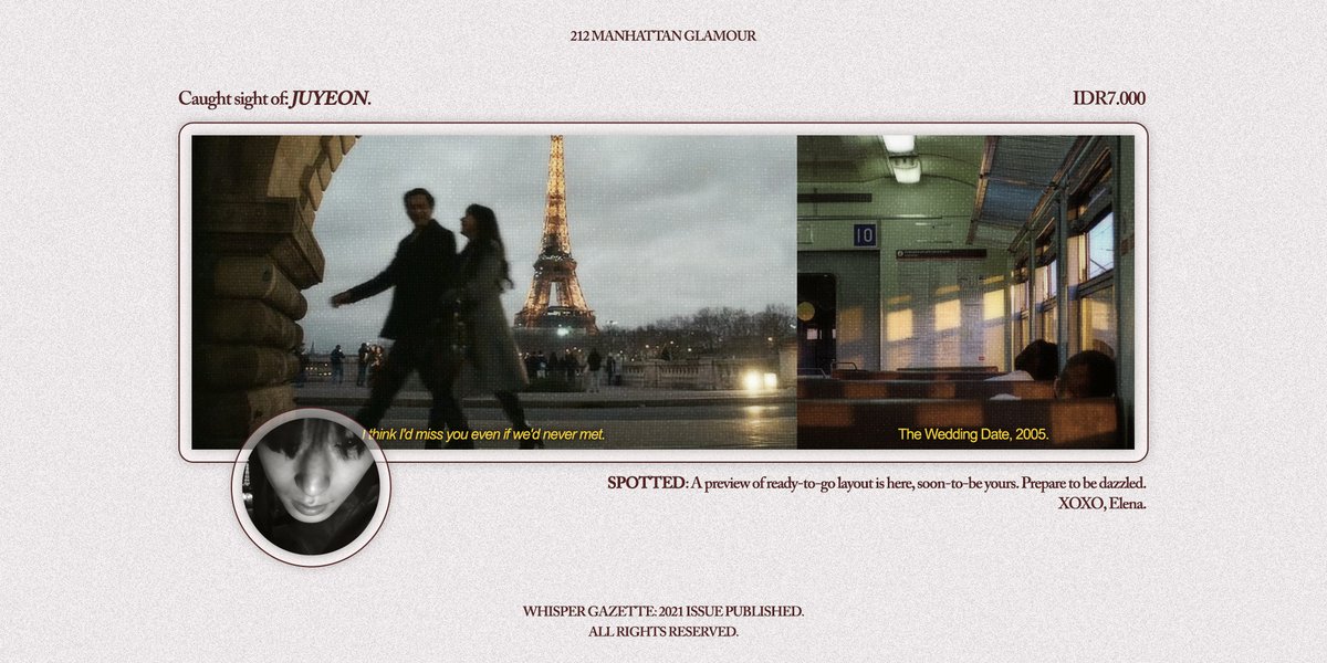 ellepages's tweet image. allow me to leave some cinémoire pieces that are still available to take! including the collaboration, there’s still one left (it already has both the layout and the short biography).