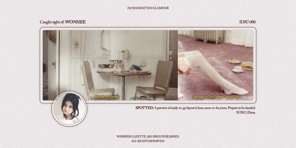 ellepages's tweet image. allow me to leave some cinémoire pieces that are still available to take! including the collaboration, there’s still one left (it already has both the layout and the short biography).