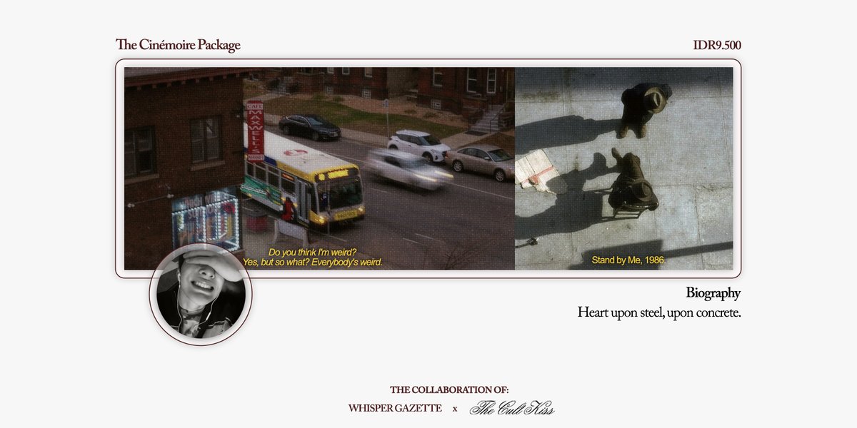 ellepages's tweet image. allow me to leave some cinémoire pieces that are still available to take! including the collaboration, there’s still one left (it already has both the layout and the short biography).