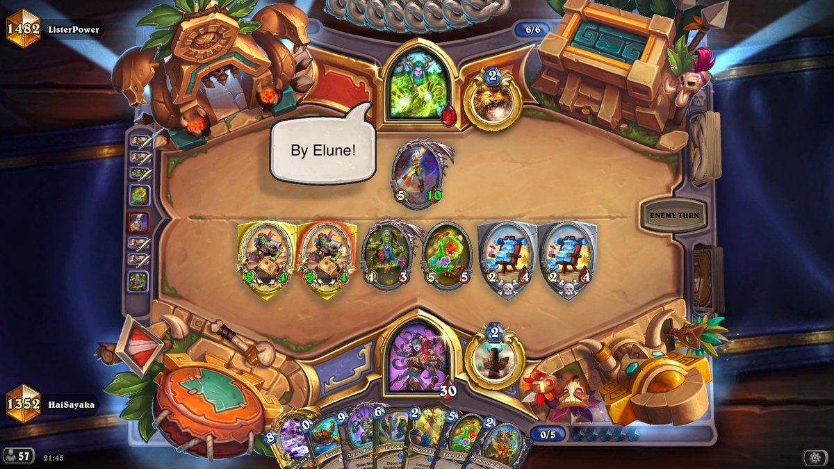 I'm winning every single game with Tempo Shaman and my opponents are emoting me every game LMAO this was me on turn 5