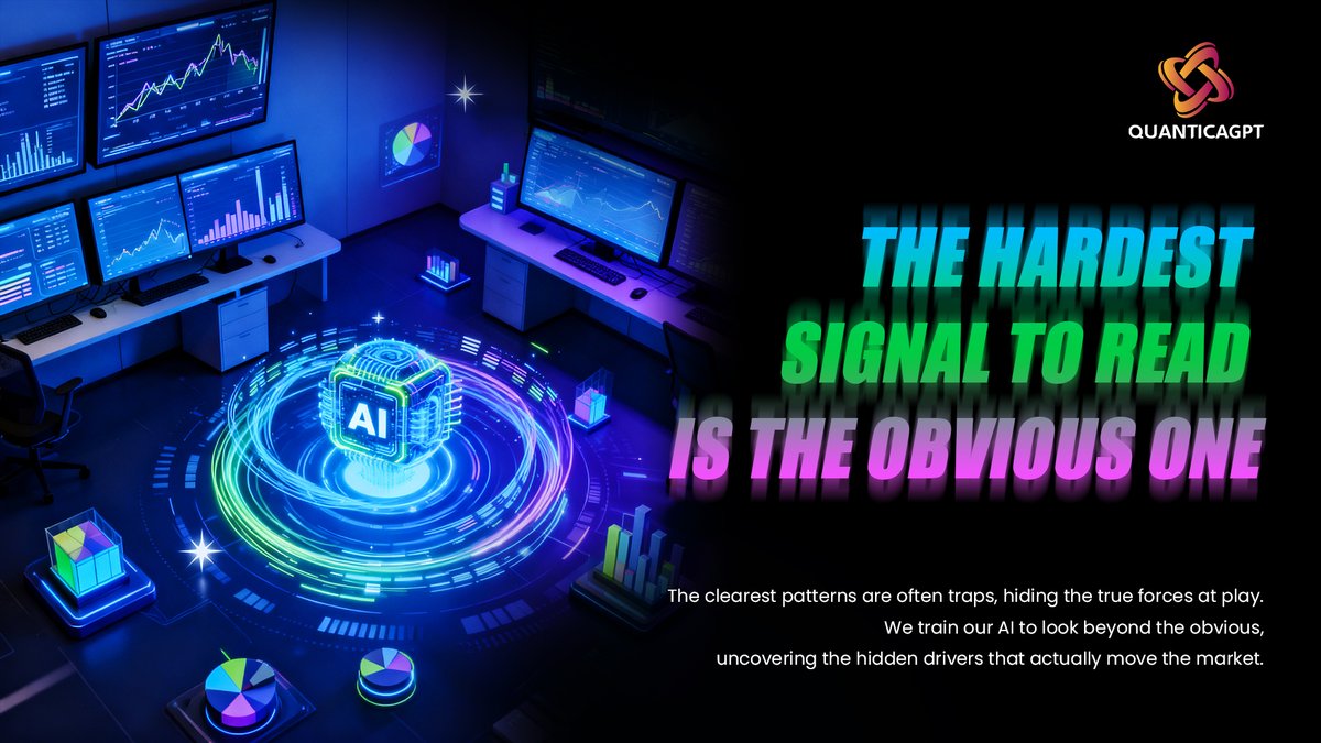 QUANTICAGPT_'s tweet image. 👁 “The most visible signal is often the most misleading.”
🌐 We train AI to look past the obvious and read the unseen.
📈 Markets move on forces hidden in plain sight.
💱 We decode what others overlook.

#Quanticagpt #PatternRecognition #BeyondTheObvious #AITrading
