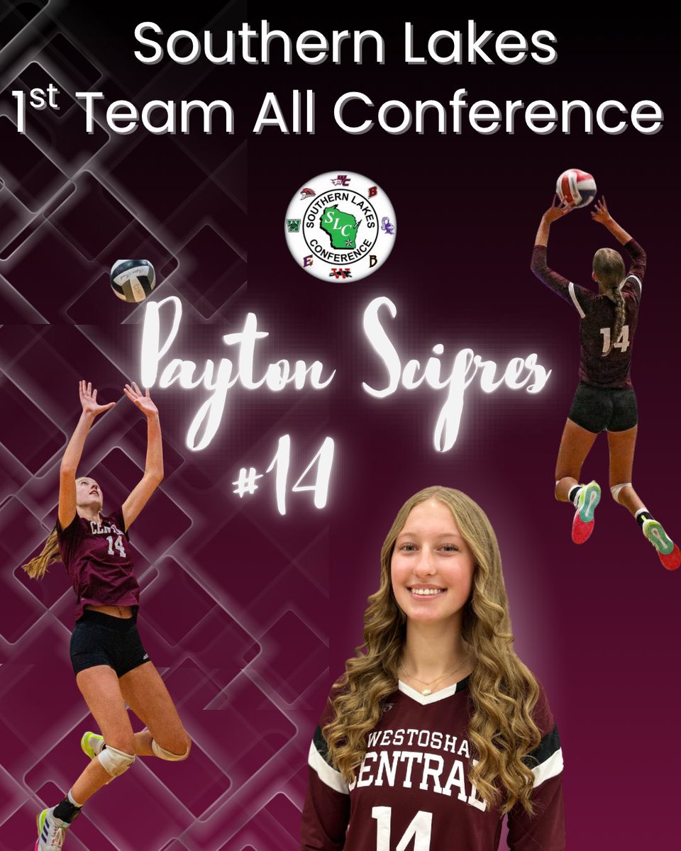 Congratulations to Jr. Setter, Payton Scifres on being named 1st Team All Conference. We are so proud of the work you put in to get yourself back on the court this season!