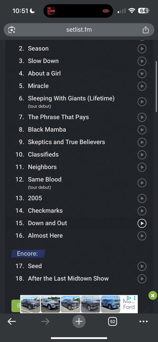 Thank you <a href="/TheAcademyIs/">The Academy Is...</a>