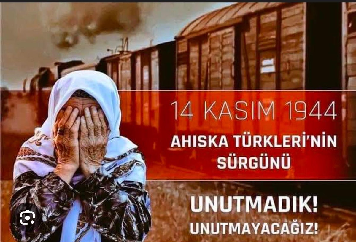 #Ahıska Ahıska Türklerinin 14 Kasım 1944’te yaşadığı sürgünün 81’inci yıl dönümü:
Bu büyük insanlık ayıbını bir kez daha kınıyor; hayatını kaybeden kardeşlerimizi rahmet, minnet ve saygıyla anıyoruz. Unutmadık, unutturmayacağız. Ruhları şad, mekânları cennet olsun.