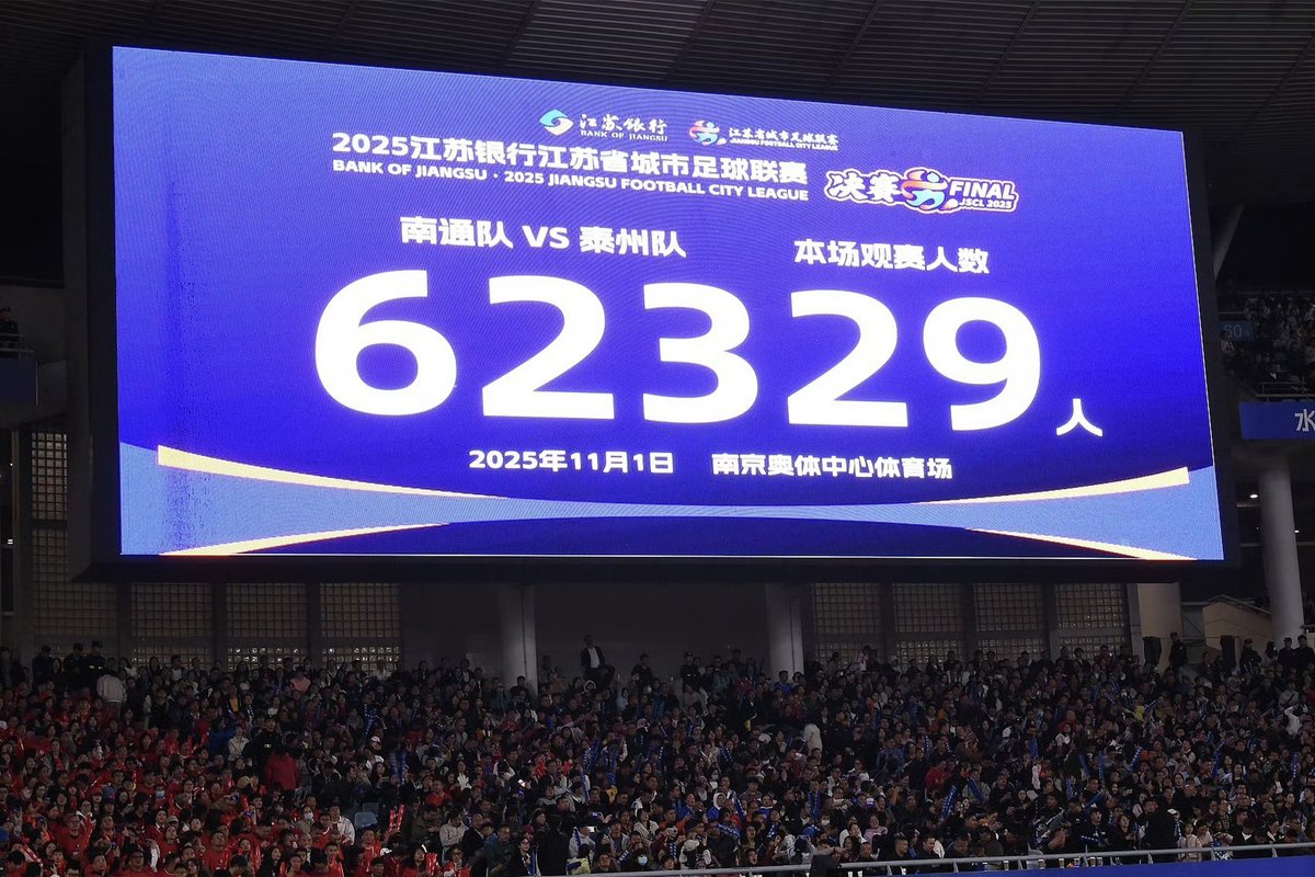 colorlightcloud's tweet image. Case: Jiangsu Football City League ⚽

On November 1st, the six-month Jiangsu Football League concluded passionately in Nanjing.

Colorlight reliably powered the giant #LED screens across three major sports centers (in Nanjing, Yangzhou, and Nantong).

#Colorlight #ProjectCase