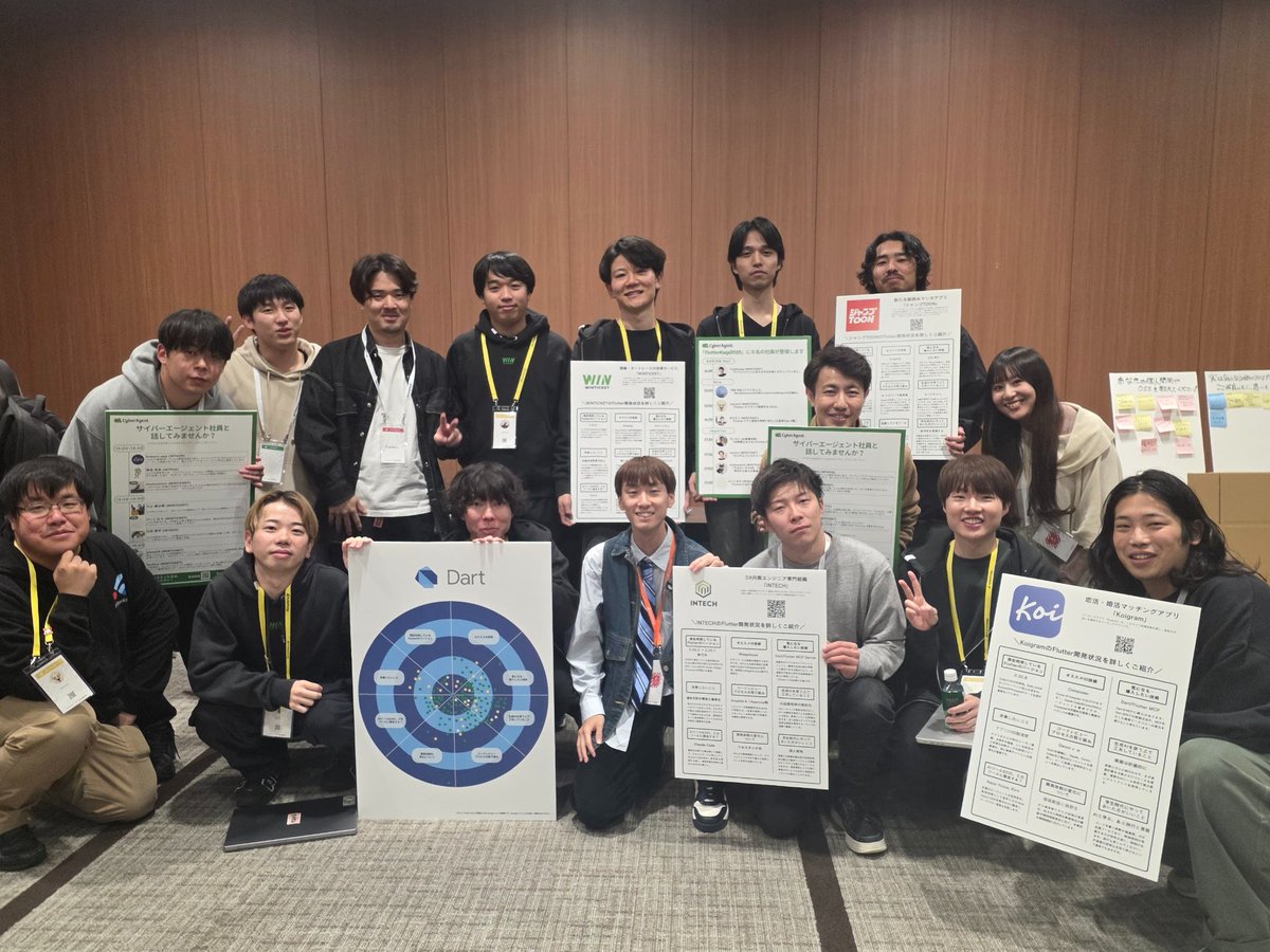 ca_developers's tweet image. #FlutterKaigi 当社ブースにお越しくださった方々、運営の皆様、誠にありがとうございました！

今年もまた素晴らしいカンファレンスに協賛でき、多くの参加者様が当社のプロダクト、開発状況に興味を持ってくださったことを、社員一同大変ありがたく思っております。

来年またお会いしましょう👋