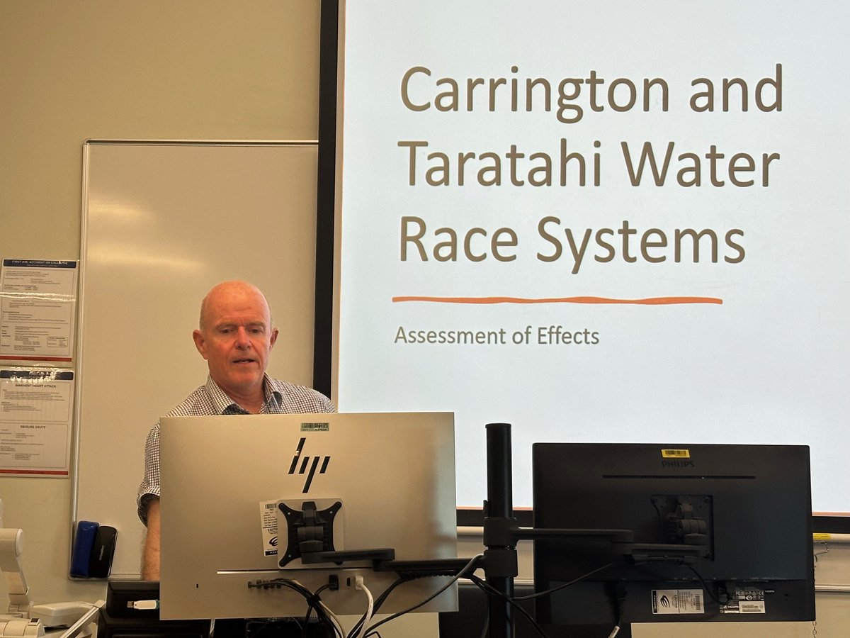 autcs's tweet image. So honoured to see my cousin and ecologist @BrettStansfield presenting today at @AUTuni on the Ecological Value of the Carrington and Taratahi Water Races. An insightful talk exploring the potential impact on the species, that may be impacted by the proposed water races shut down