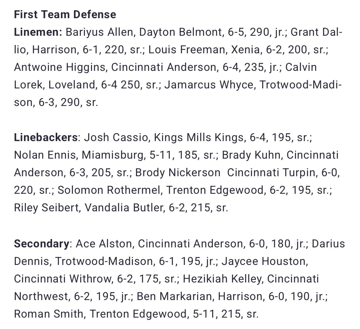 Hezikiah1882284's tweet image. Truly a blessing on getting 1st team all district! (Hezikiah Kelley)