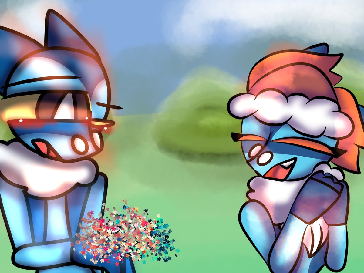 Josefa140619's tweet photo. :3
Leonardo(Frogadier) x Chelly/Sheila(frogadier + Braixen)
#Pokemon #PokemonEventsunufortune #Fanart #shipping #Drawings #ibispaint #Frogadier #Braixen #OcArt #Oc https://t.co/Zbr1A7cSH2