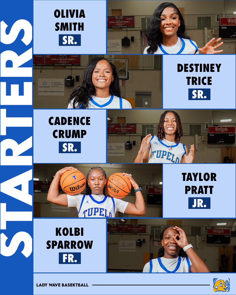 🌊 𝐒𝐭𝐚𝐫𝐭𝐞𝐫𝐬 𝐚𝐠𝐚𝐢𝐧𝐬𝐭 𝐭𝐡𝐞 𝐌𝐮𝐬𝐭𝐚𝐧𝐠𝐬

#FloodWarning l #LadyWaveBasketball