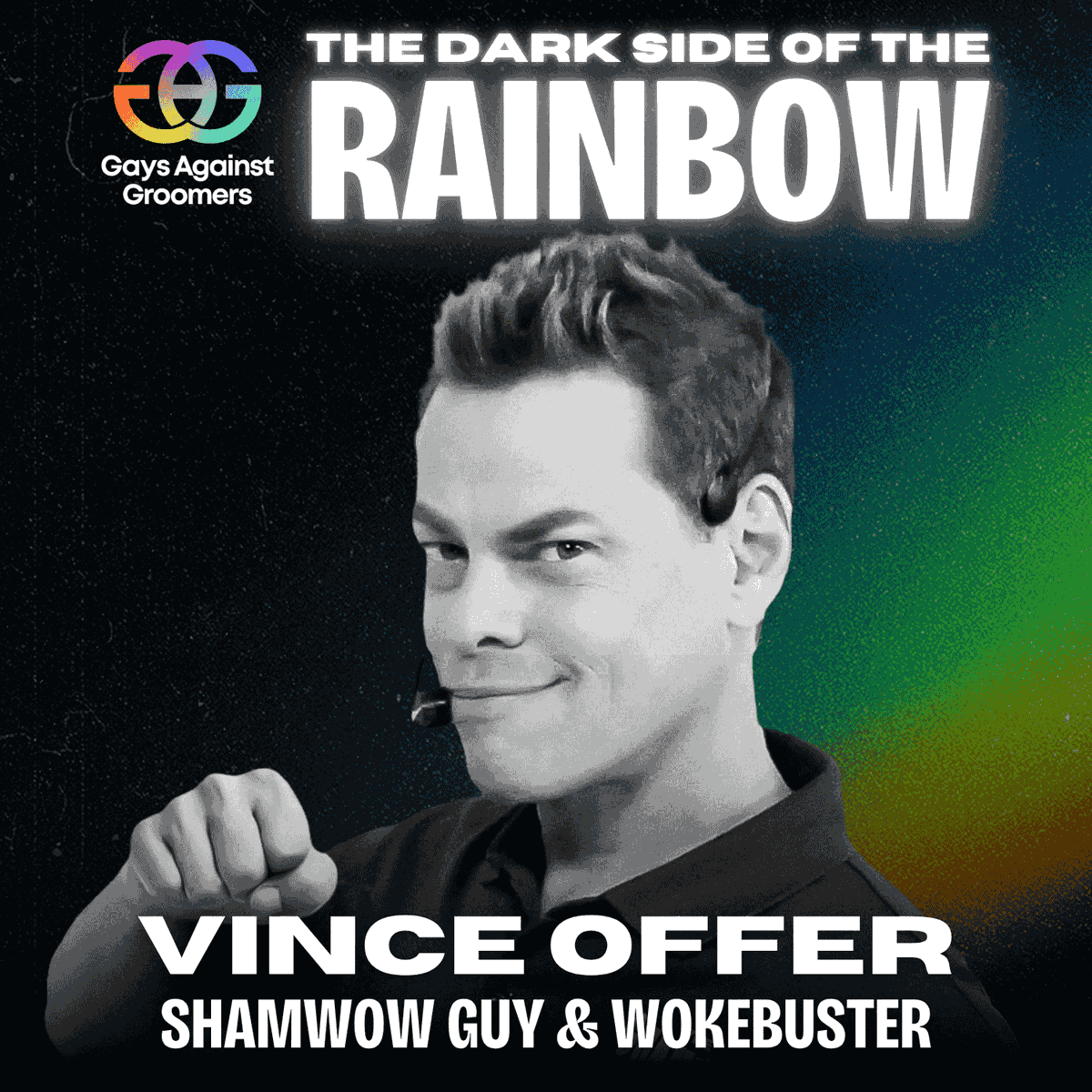 🎙️New episode of The Dark Side of the Rainbow is out now featuring Vince Offer, aka the ShamWow guy (<a href="/RealShamwowGuy/">Shamwow Shlomi</a>)

Tune in to hear his story of going from the most viral infomercial in America to fighting woke ideologies. 

Available wherever you get your podcasts!