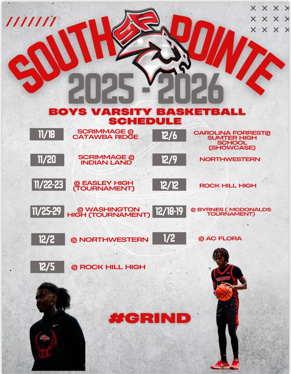 South Pointe Boys Basketball Full Schedule 
<a href="/AthleticsRH/">Rock Hill Schools Athletics</a> <a href="/RHHerald_Preps/">Rock Hill Herald Preps</a> <a href="/Coach_JDuncan/">Jimmy Duncan, CAA</a> <a href="/CoachRichAD/">Coach Rich, CAA</a> <a href="/SPHSBoosters/">South Pointe Booster</a> <a href="/SPHSstallions/">South Pointe High School</a> <a href="/SCBCA/">South Carolina Basketball Coaches Association</a>