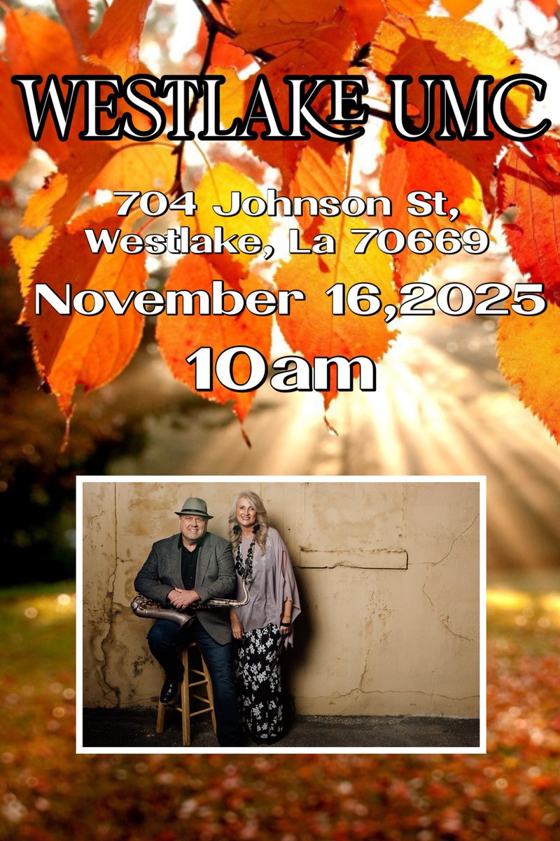 ChronicleGospel's tweet image. 🎷 Who: Chronicle
⛪️Where: Westlake UMC
📆 When: November 16, 2025
⏰ Time: 10:00 am
🗺️ Address: 704 Johnson St, Westlake, La 70669

#Chronicle
#OurLord
#gospelartist
#gospelmusiclover
#Gospelmusic