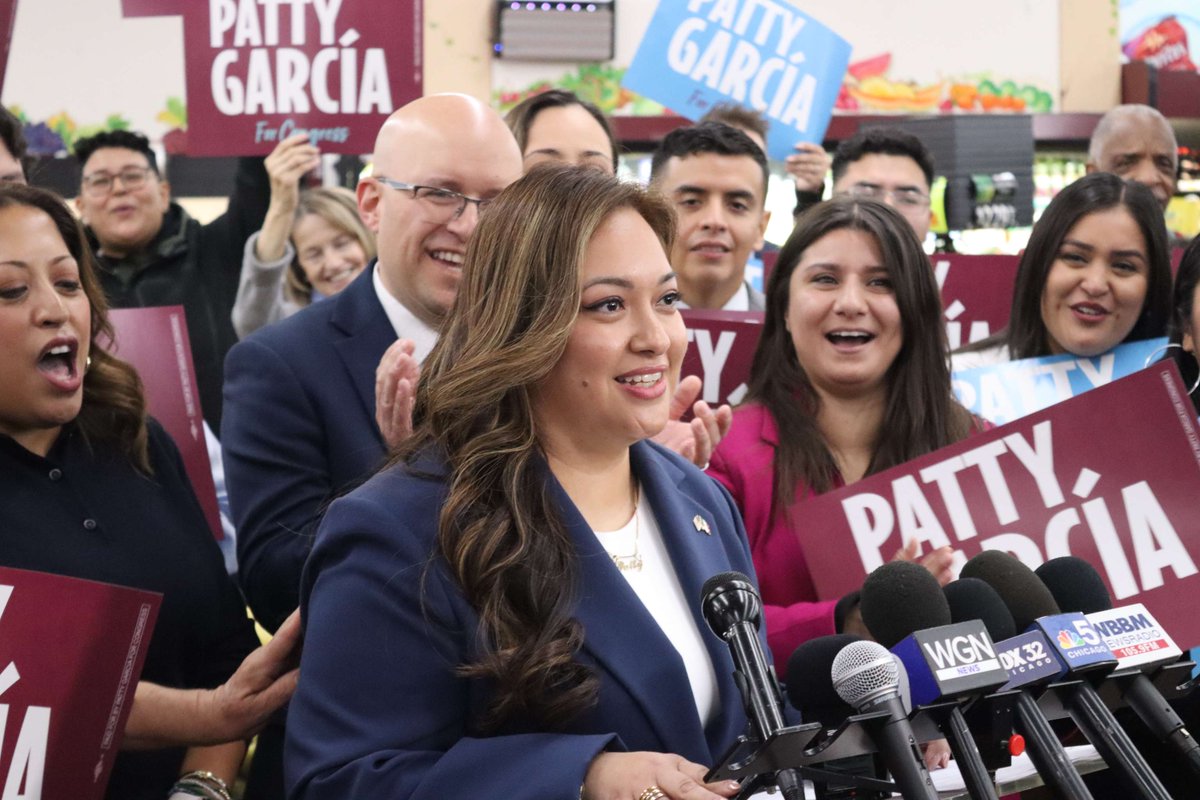 Campaign kickoff: Patty Garcia (no relation) announces bid to replace Chuy Garcia in Congress.  #PattyGarcia #ChuyGarcia #PoliticalCampaign #ChicagoPolitics

ow.ly/eg7i50XrqXj