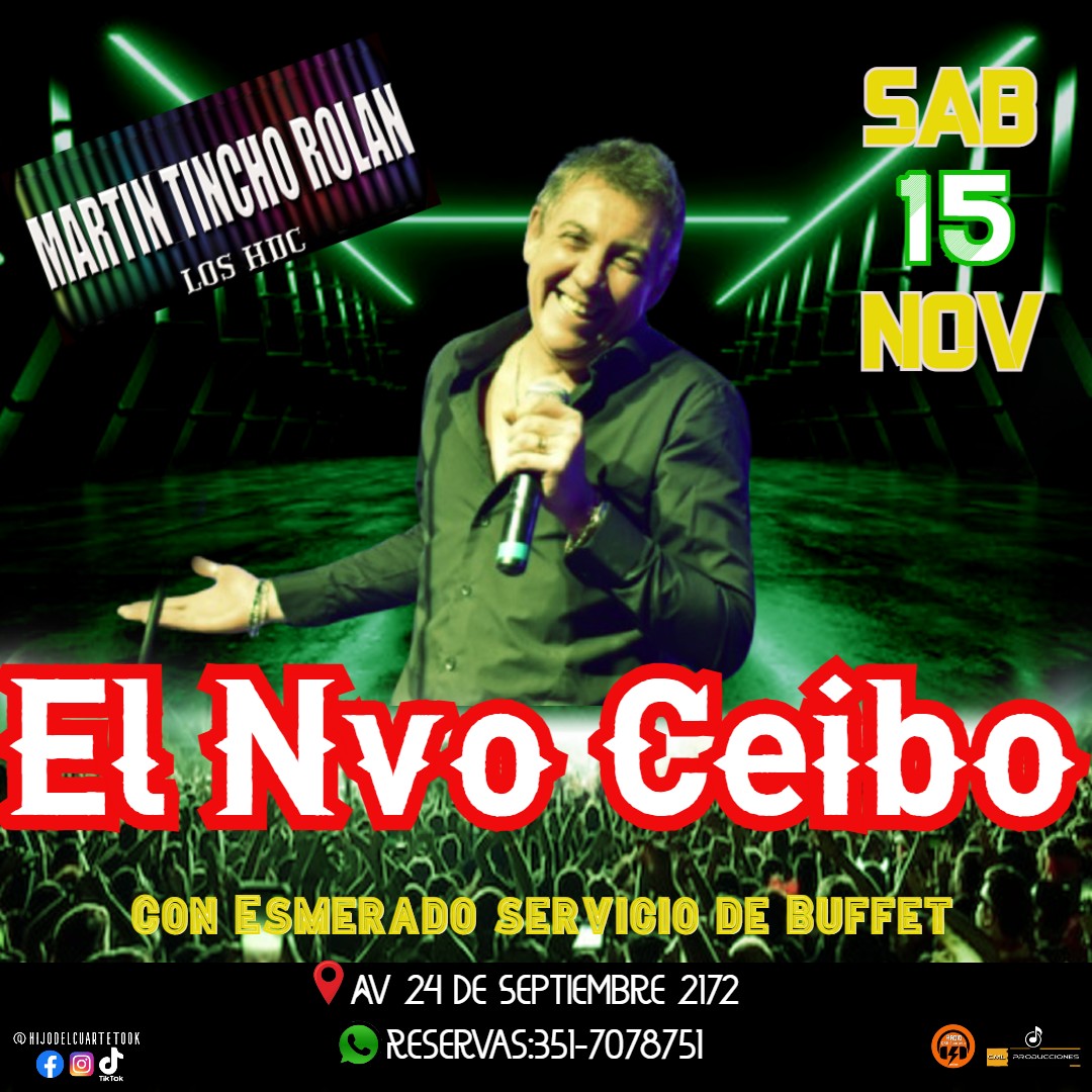 martinrolangok's tweet photo. Cartelera Semanal.
Sólo para entendidos .
Mi rítmo es indiscutible con @loshdc #loshijosdelcuarteto @Grkcuarteto #cmlproducciones . https://t.co/BGHDkeS9Bn