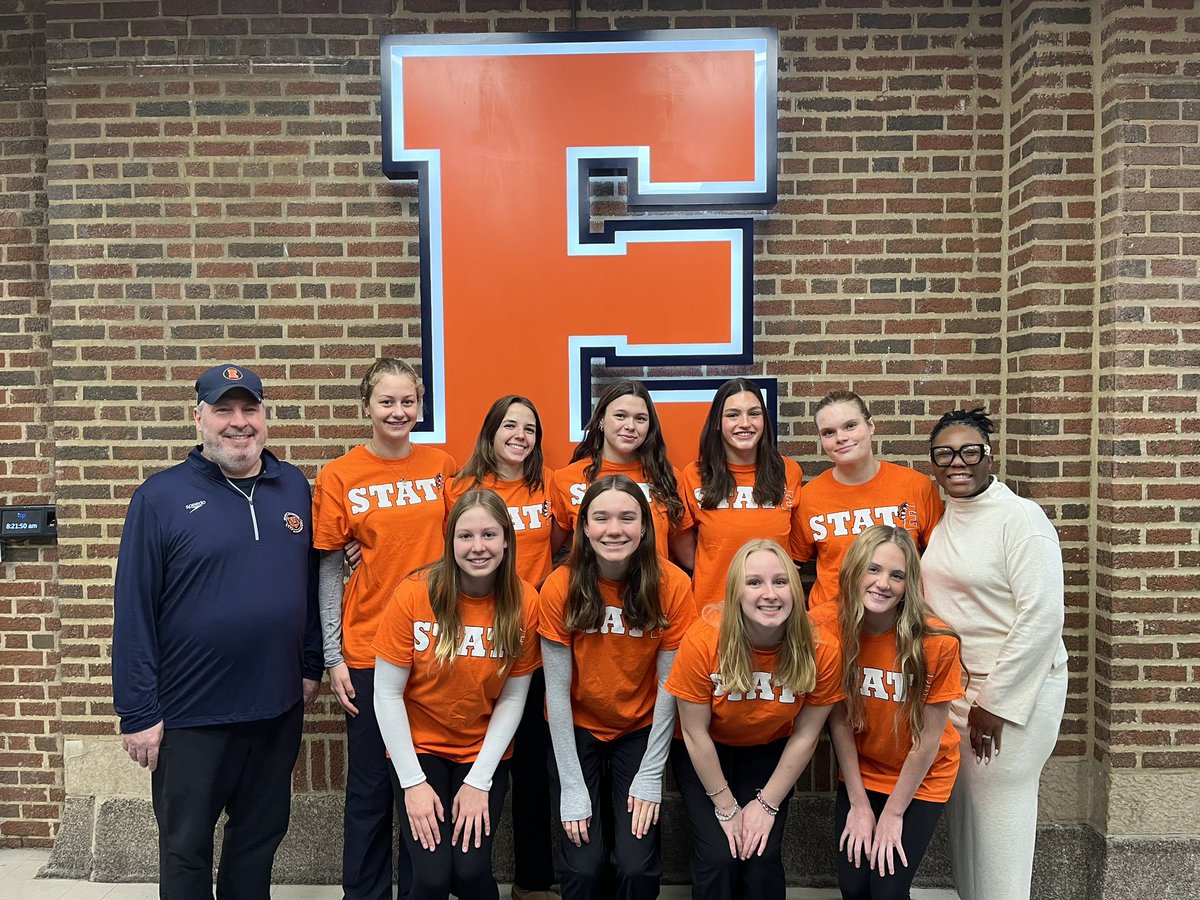 ETHSports's tweet photo. Great #KitStateSendoff this morning for GIRLS SWIMMING & DIVING who’s competing in the #IHSAKits STATE Meet this weekend!!!
Thank You to our Drumline!!! https://t.co/HZKSW4QgIf