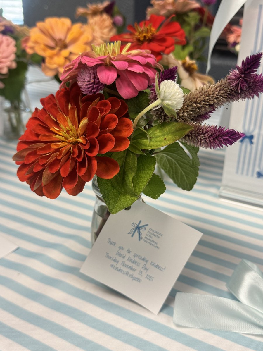 LibraryAHCES's tweet image. World Kindness Day was magical✨. We remembered &amp;amp; honored Kellyanne today by spreading kindness like confetti🎉! Thank you Lawson for gifting our library a book about Kindness💜📖! Thank you Lytal family for gifting all of CE’s teachers with such beautiful 💐’s &amp;amp; notes on our 🚙!