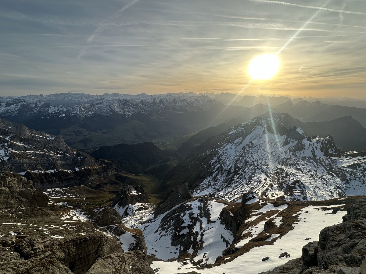 Enjoying the view from Santis mountain in northern Switzerland this afternoon ©️ Fi Photos