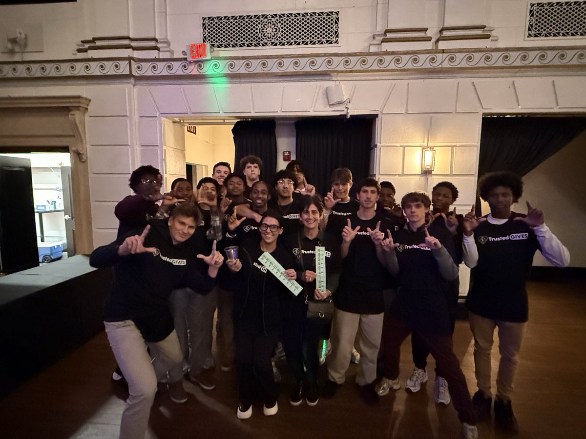 Great night supporting #TrustedGives