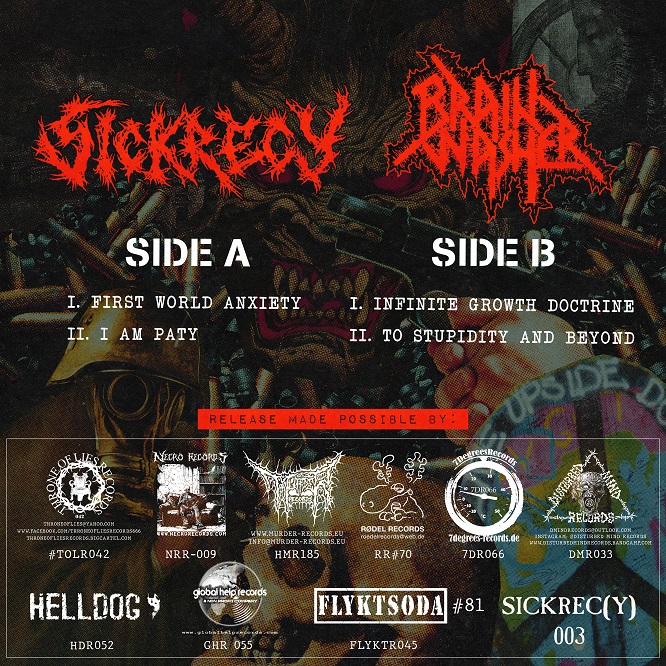 MurderRec's tweet photo. HMR185 | SICKRECY / BRAINWASHER "Sickrecy / Brainwasher" Split 7'EP (OUT SOON) 

RELEASE DATE November 21th 2025

PRE-ORDER HERE AT HELLSTORE EUROPE:
https://t.co/APnDYzMEg2

Bandcamp:
https://t.co/HLnWiBvrAp

Youtube:
https://t.co/GPXtDM72uY - https://t.co/jzziAk5LGJ https://t.co/RK92ldOBU0
