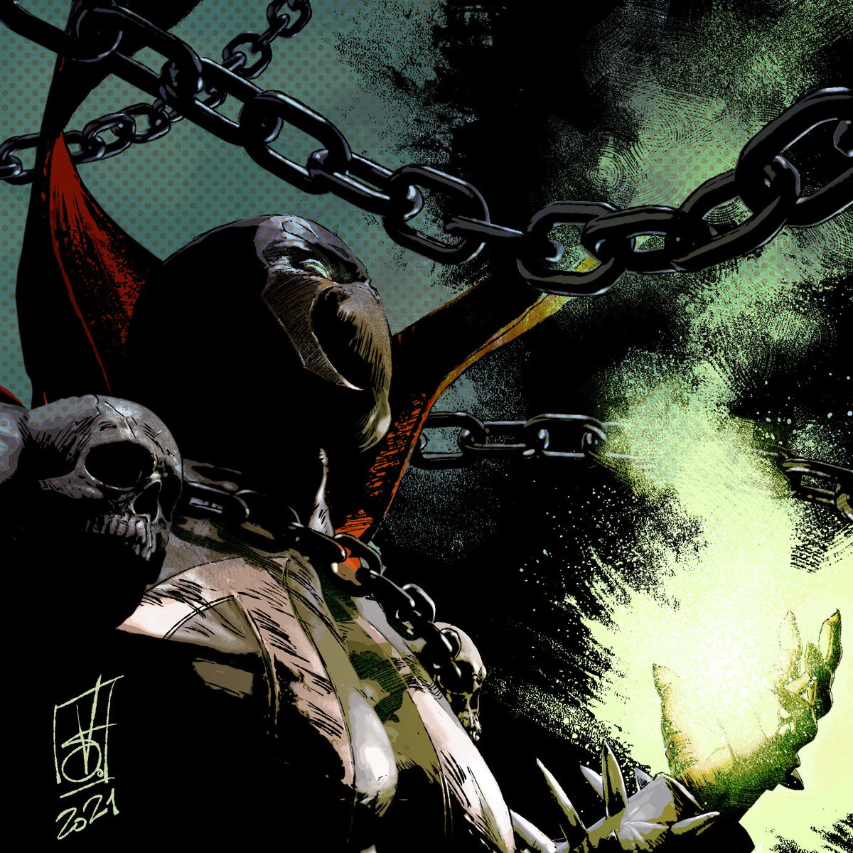 ValerioGiangio1's tweet image. My old Spawn with my old colors. 
#spawn #comics