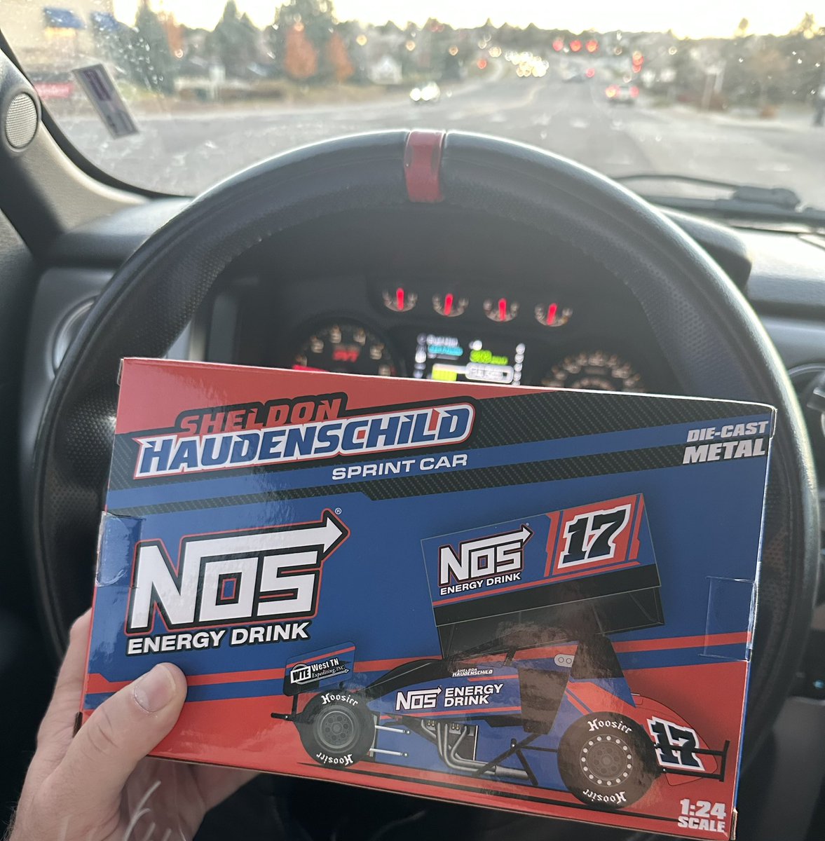 I get random stuff from my company delivered to me on occasion. This one definitely put a smile on my face. 

Favorite brand. Favorite Driver.