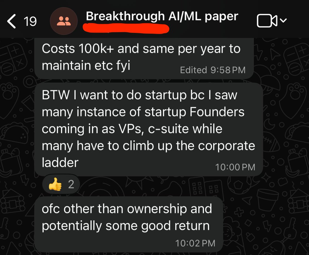 llm_bender's tweet image. I&apos;m hearing a lot of frustration from senior devs, who feel like managers discourage them from doing startups, but then show a heavy bias toward hiring founders.

They spent their prime years building someone else&apos;s dream, only to fall behind.

Never let haters hold you down.