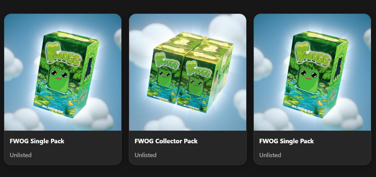 minted some FWOG blind boxes 🐸 Fwew <a href="/Groowut/">Wut</a> <a href="/itsafwog/">fwog</a>