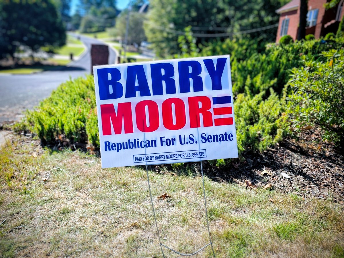 Put America First with Barry Moore! 🇺🇸🦅 Volunteer or display a yard/business sign to stand for our values. Join us at BarryMooreForAlabama.com. #BarryMooreForAlabama #alpolitics #USSenate