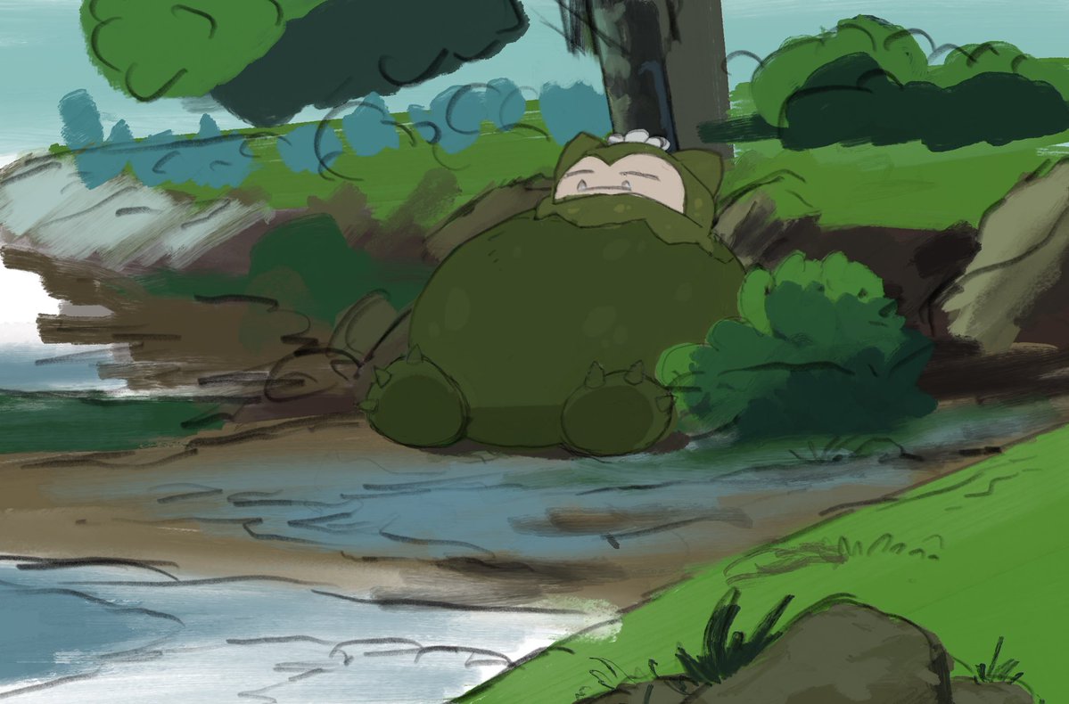 3DSnack's tweet image. Mosslax in Indigo League!

#pokemonpokopia #procreateart #pokemon