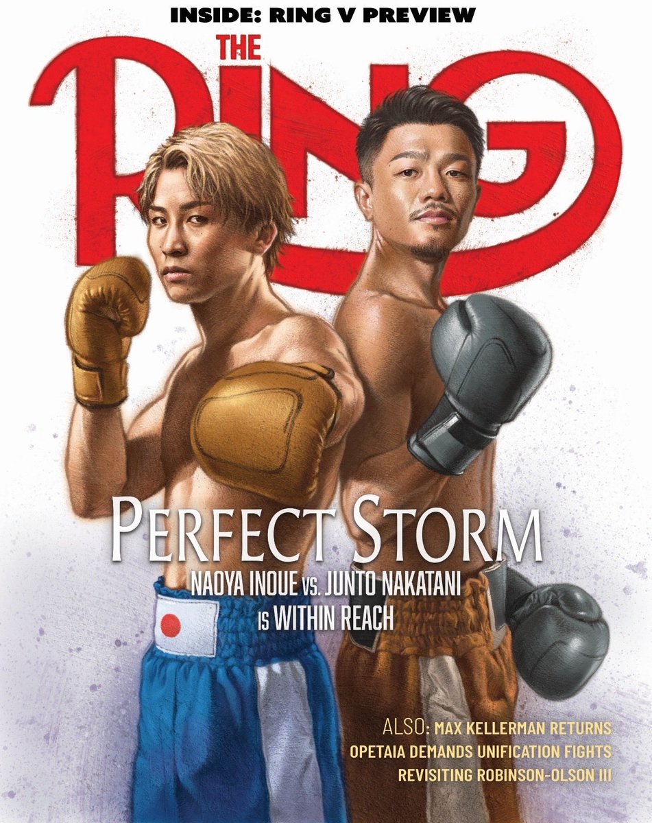 ‼️ Naoya Inoue and Junto Nakatani grace the cover of the December issue of The Ring Magazine, with the digital edition available imminently.

🎌 This issue previews Inoue's and Nakatani's fights at The Ring V on December 27th and looks ahead to a potential all-Japanese super