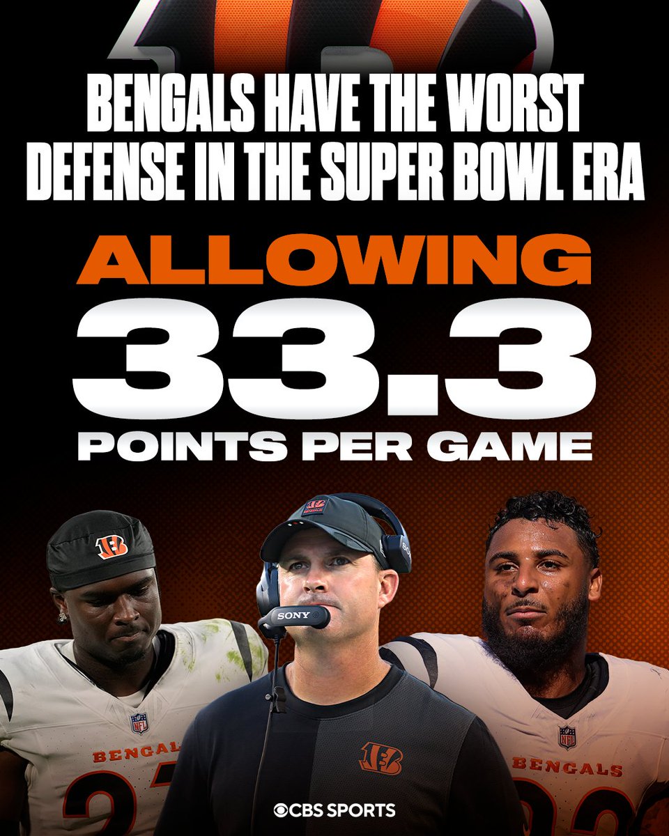 NFLonCBS's tweet image. Trouble in Cincinnati